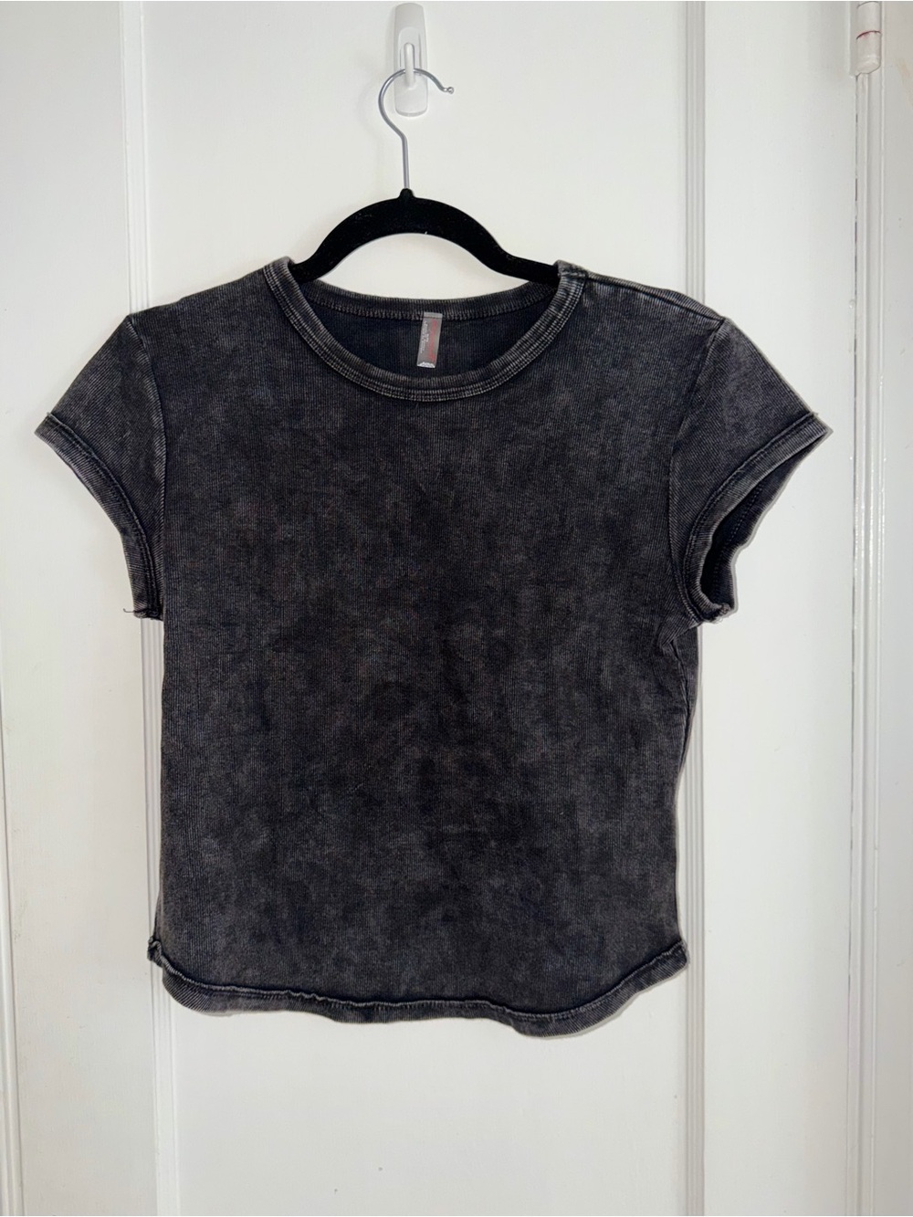 FP Movement by Free People Washed Charcoal Babydoll Tee